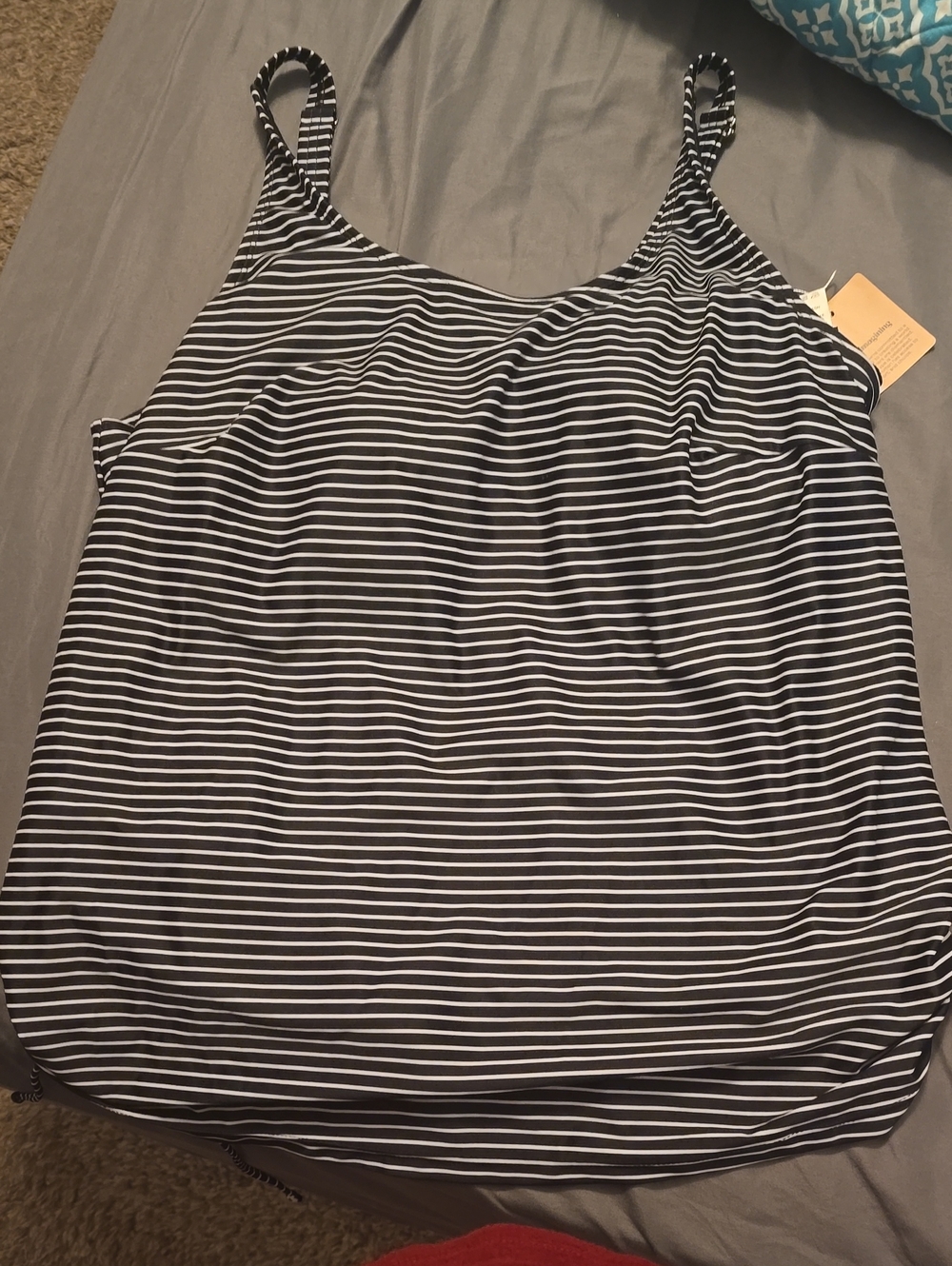 NWT BloomChic Striped Tankini Top